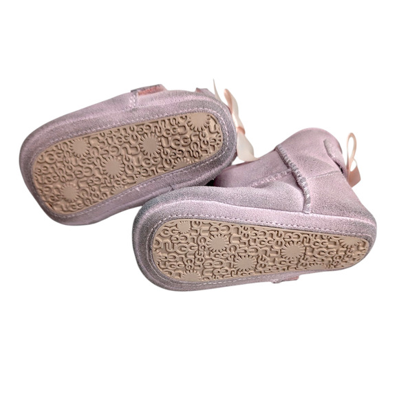 UGG Baby Girl Jesse Bow II Pink Boots with a Bow Size 4/5 12-18 months Shoes - Picture 8 of 9
